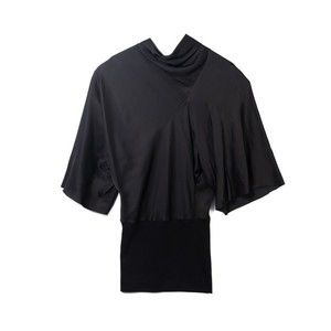 Rick Owens Draped Black Cylinder Top - NWT